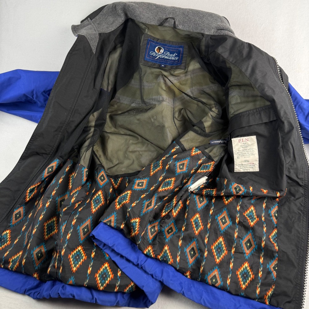 Vintage Peak Performance Gore-Tex Jacket Mens Medium Blue 1996 Limited Edition - Picture 5 of 7